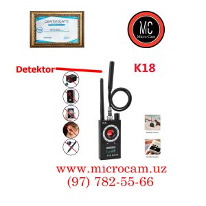 Detektor – K18 * Mini videokameralar va faol GSM/GPS qurilmalarni aniqlaydi *