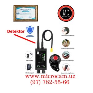 Detektor – M8000 * Mini videokameralar va faol GSM/GPS qurilmalarni aniqlaydi *