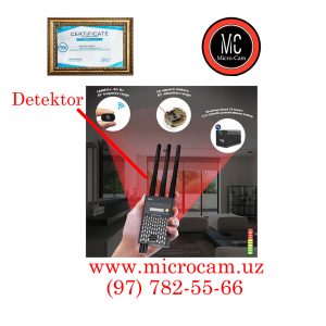 Detektor – G618 * Faol Mini videokameralar va faol GSM/GPS qurilmalarni aniqlaydi *