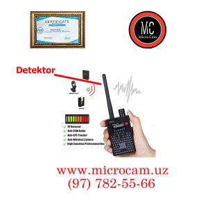 Detektor – G318 * Faol Mini videokameralar va faol GSM/GPS qurilmalarni aniqlaydi *