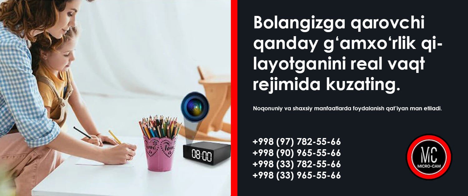 Mini kamera, ovoz yozish moslama, GPS GSM, detektor juchok