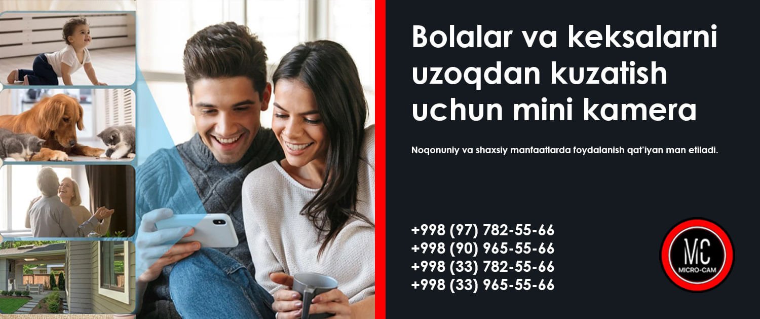 Mini kamera, ovoz yozish moslama, GPS GSM, detektor juchok